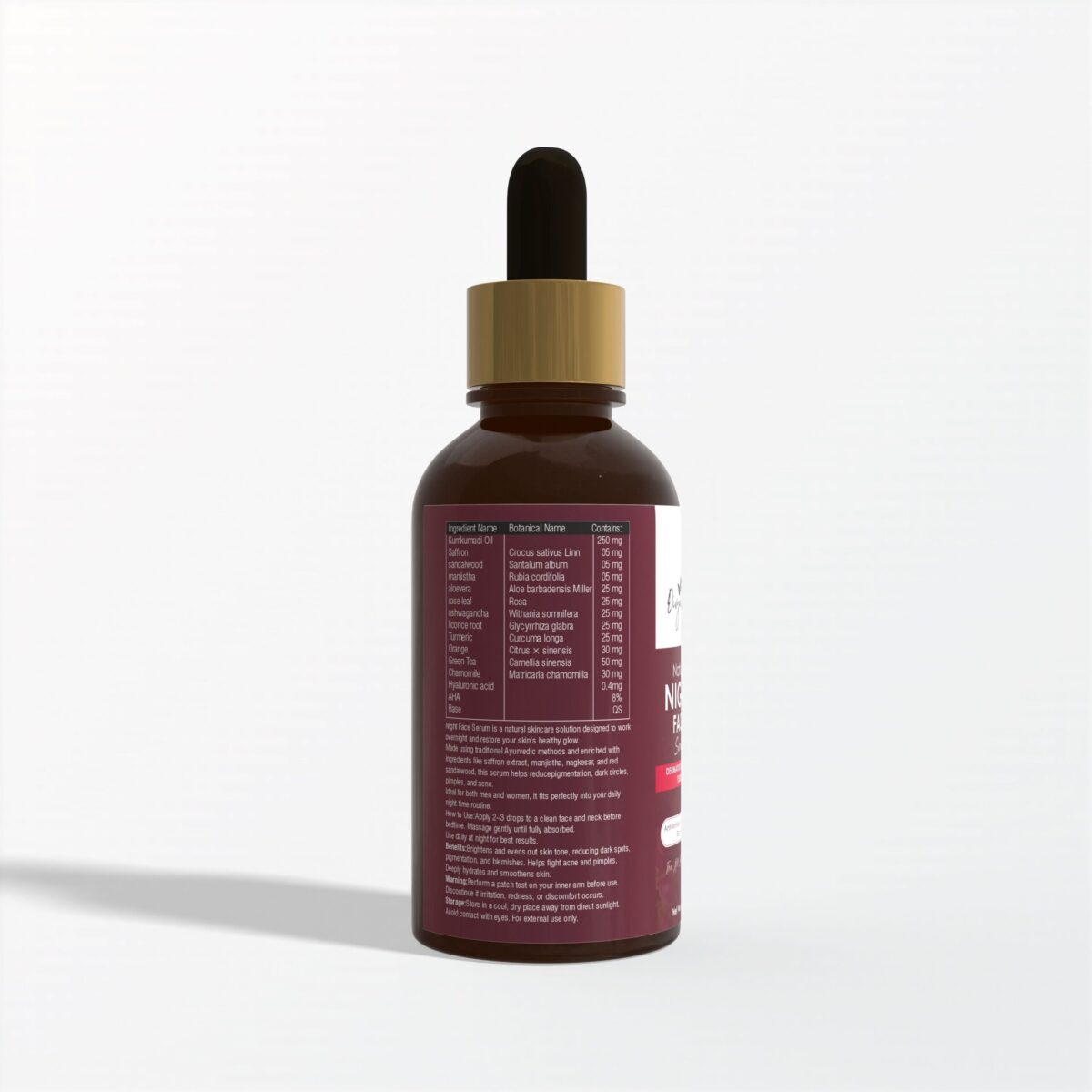 night face serum for glowing skin