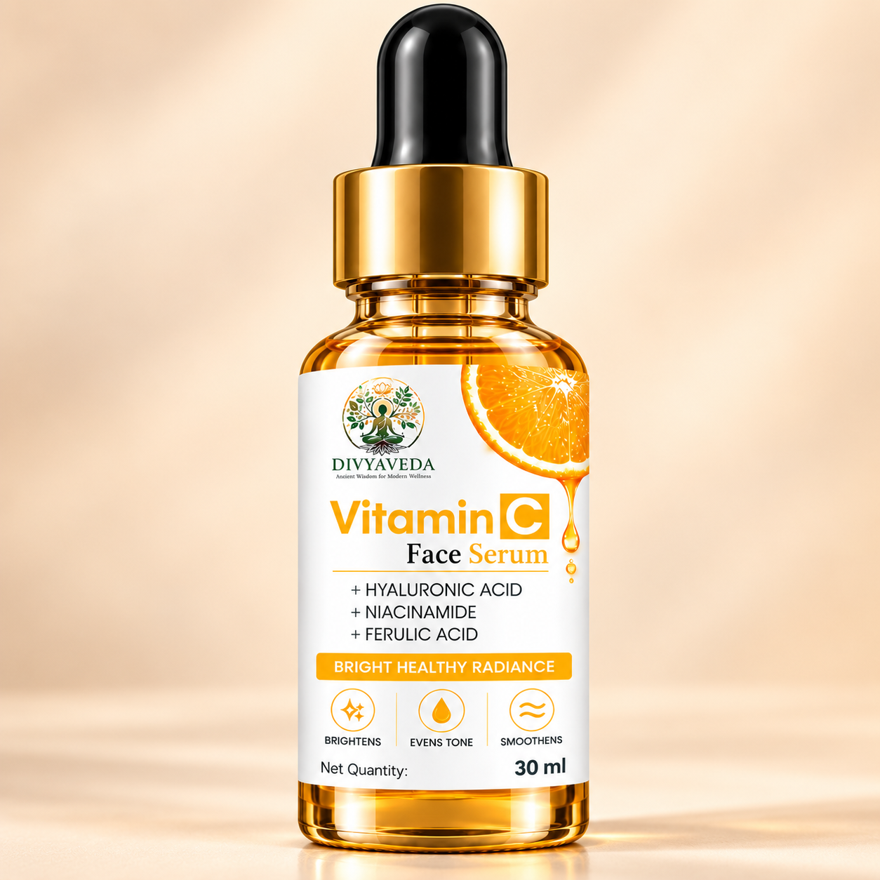 vitamin-c serum front image Vitamin C Face Serum by Divyaveda