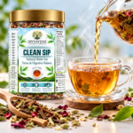 Divyaveda Herbal Slim Tea with packaging