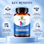 Benefits of Divyaveda Fem Rhythm capsules for hormonal and menstrual wellness