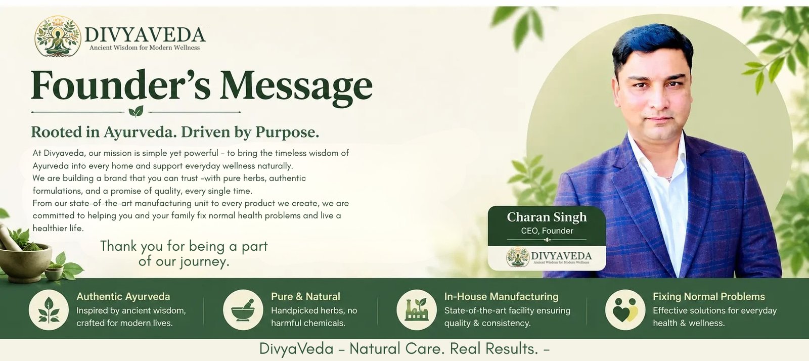 founder message