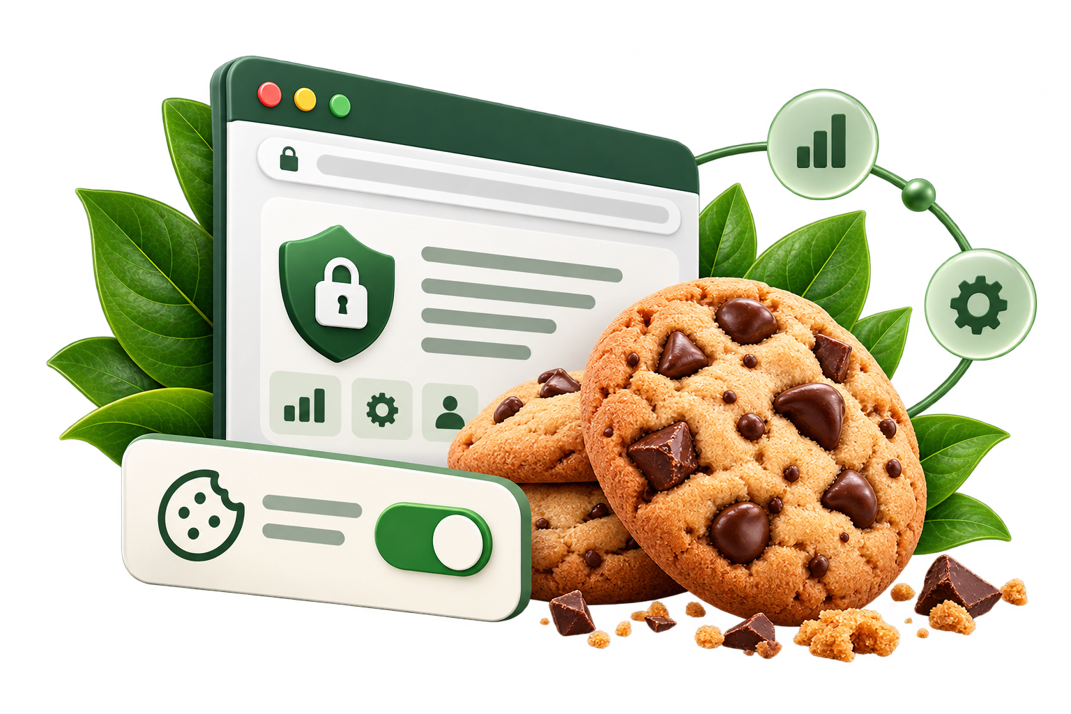 Cookie Consent Browser Illustration