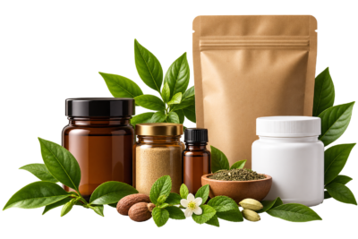 Organic Herbal Skincare Product Still Life