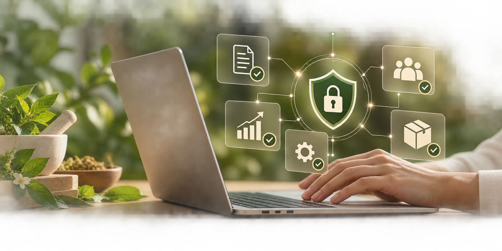 Secure Herbal Data Network