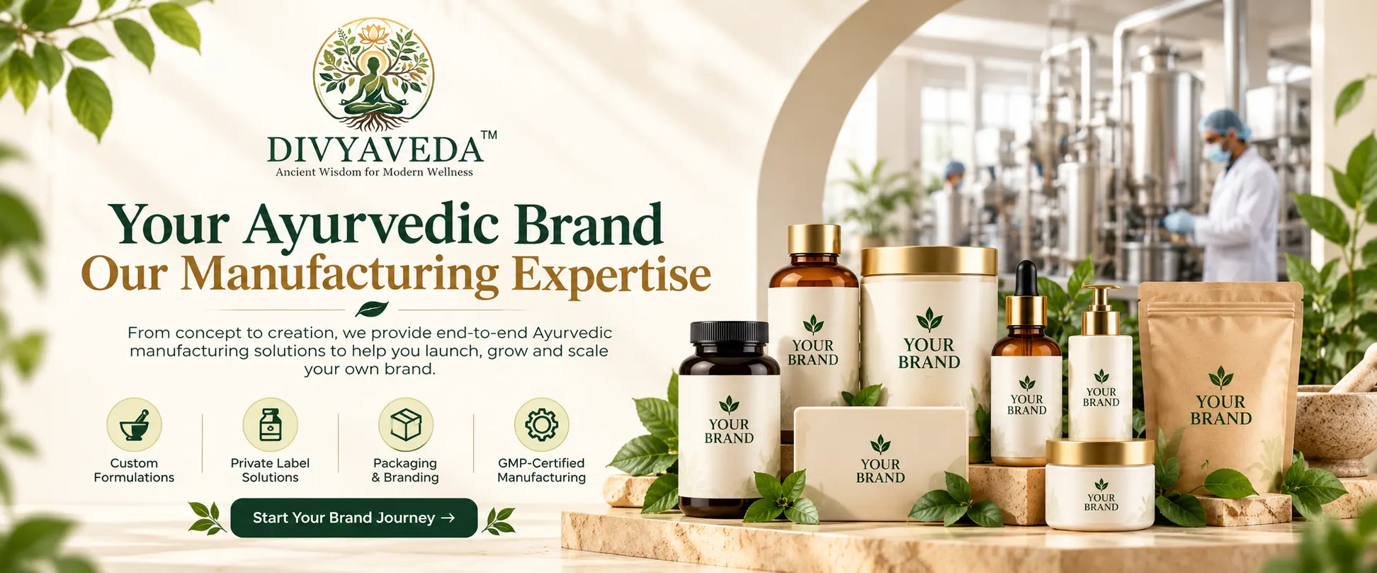 Divyaveda Herbal Sip Ayurvedic Herbal Tea product with a warm natural wellness setting